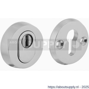 Intersteel Living 3750 SKG3 veiligheidsrozetten rond diameter 60x15 mm profielcilindergat met kerntrekbeveiliging aluminium F1 - S26008845 - afbeelding 1