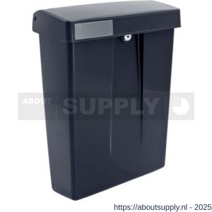 Intersteel Essentials 4900 postkast Summus kunststof met slot 2 sleutels zwart RAL 9005 - S26006532 - afbeelding 1