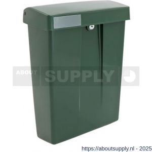 Intersteel Essentials 4900 postkast Summus kunststof met slot 2 sleutels groen RAL 6009 - S26007793 - afbeelding 1