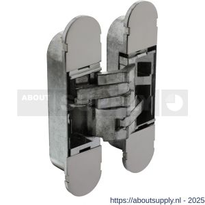 Intersteel Exclusives 4626 scharnier zamak 130x30 3D verstelbaar binnenwerk verzinkt-vernikkelde afdekkappen - S26008874 - afbeelding 1