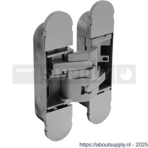 Intersteel Exclusives 4626 scharnier zamak 130x30 3D verstelbaar binnenwerk grijs gelakt-grijs gelakte afdekkappen - S26008875 - afbeelding 1