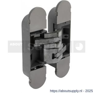 Intersteel Exclusives 4626 scharnier fiberglas 130x30 3D verstelbaar binnenwerk verzinkt-vernikkelde afdekkappen - S26008877 - afbeelding 1