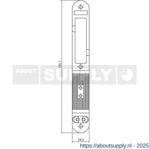 Intersteel Essentials 9508 SKG2 verstelbare sluitkom 25x192 mm verzinkt - S26008892 - afbeelding 2