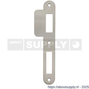 Intersteel 9509 sluitplaat 175x25/44x1,5 mm voor dag- en nacht schoot afgerond met korte lip RVS DIN rechts - S26006918 - afbeelding 1