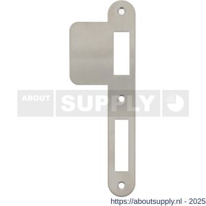 Intersteel 9509 sluitplaat 175x25/59x1,5 mm voor dag- en nacht schoot afgerond met lange lip RVS DIN rechts - S26006920 - afbeelding 1