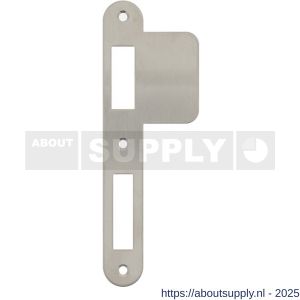 Intersteel 9509 sluitplaat 175x25/59x1,5 mm voor dag- en nacht schoot afgerond met lange lip RVS DIN links - S26006921 - afbeelding 1