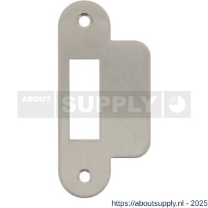 Intersteel 9509 sluitplaat 94x25/44x1,5 mm voor dagschoot afgerond met korte lip RVS - S26006922 - afbeelding 1