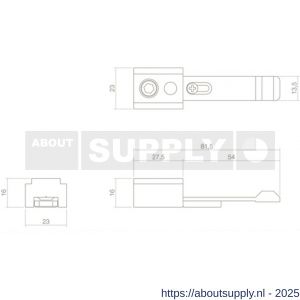 Intersteel 4801 vastzetinrichting 190 voor glijarm-deurdrangers - S26006959 - afbeelding 2