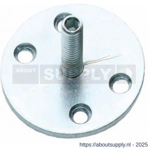 Intersteel 9974 onderplaat met vaste M8 pin - S26006568 - afbeelding 1