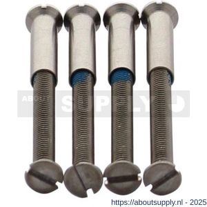 Intersteel 9905 accessoireset H 4 patentbouten M4x38 mm met patenthulzen M4x23 mm RVS - S26010084 - afbeelding 1