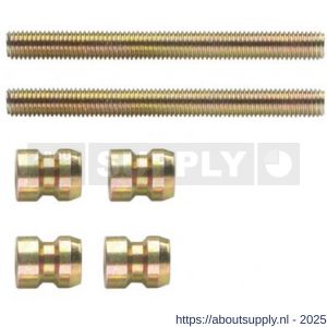 Intersteel 9950 bevestigingsset voor deurgrepen doorgaand paarsgewijze montage universeel voor deurdikte 60-80 mm - S26000826 - afbeelding 1