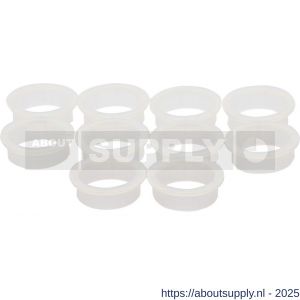 Intersteel 9970 accessoireset C 10 nylon ringen diameter 20-18 mm wit - S26010087 - afbeelding 1