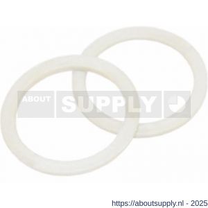 Intersteel 9971 halsring plat diameter 22,5x1,3 mm binnenmaat diameter 18 mm nylon wit - S26007488 - afbeelding 1