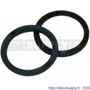 Intersteel 9971 halsring plat diameter 20x1 mm binnenmaat diameter 16 mm nylon zwart - S26008974 - afbeelding 1