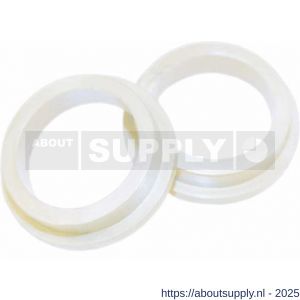 Intersteel 9972 halsring diameter 21x1 mm reductiemaat diameter 18-16 mm nylon wit - S26007486 - afbeelding 1