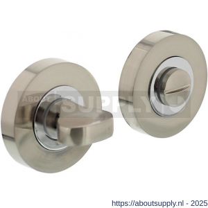 Intersteel 3476 WC-sluiting verdekt diameter 52x10 mm met nokken en stift 8x8 mm chroom-nikkel mat - S26007094 - afbeelding 1