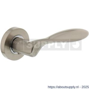 Intersteel 1695 deurkruk George op rozet verdekt diameter 52x10 mm met nokken nikkel mat - S26007095 - afbeelding 1