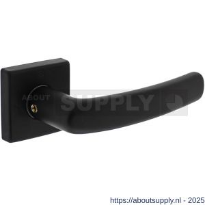 Intersteel 0059 deurkruk Denham met rozet verdekt 50x50x10 mm met nokken zwart - S26010526 - afbeelding 1