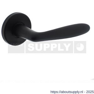 Intersteel 0200 deurkruk Phobos op rozet verdekt diameter 49x7 mm zwart - S26007097 - afbeelding 1