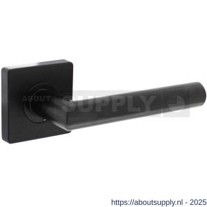 Intersteel 1707 deurkruk Bastian op rozet 55x55x10 mm met nokken zwart - S26011184 - afbeelding 1