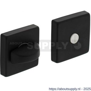 Intersteel 3093 WC-sluiting verdekt 50x50x10 mm met nokken en stift 8x8 mm zwart - S26010534 - afbeelding 1