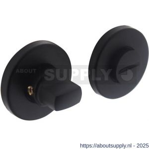Intersteel 3186 WC-sluiting verdekt diameter 49x7 mm met stift 8x8 mm zwart - S26007124 - afbeelding 1
