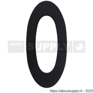 Intersteel 4020 huisnummer 0 150 mm RVS structuur zwart - S26009003 - afbeelding 1