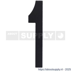 Intersteel 4020 huisnummer 1 150 mm RVS structuur zwart - S26009004 - afbeelding 1