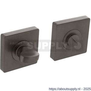 Intersteel 3185 WC-sluiting verdekt 55x55x10 mm met nokken en stift 8x8 mm antraciet grijs - S26011402 - afbeelding 1