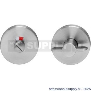 Intersteel 3464 WC-sluiting verdekt diameter 55x8 mm met nokken en stift 8x8 mm RVS circulair geborsteld - S26010559 - afbeelding 1