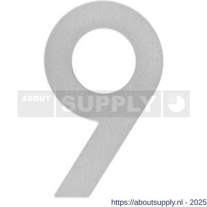 Intersteel 4020 huisnummer 9 150x2 mm RVS - S26009044 - afbeelding 1