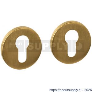 Intersteel Essentials 1020 cilinderrozetten verdekt diameter 52x6 mm PVD messing mat - S26010980 - afbeelding 1