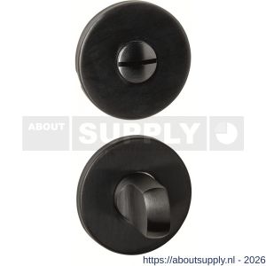 Intersteel Essentials 1020 WC-sluiting verdekt diameter 52x6 mm met stift 6-8 mm PVD zwart - S26010984 - afbeelding 1