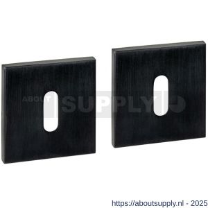Intersteel Essentials 1030 sleutelrozetten verdekt 53x53x6 mm PVD zwart - S26010989 - afbeelding 1