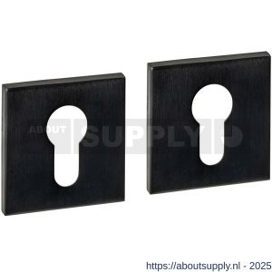 Intersteel Essentials 1030 cilinderrozetten verdekt 53x53x6 mm PVD zwart - S26010994 - afbeelding 1