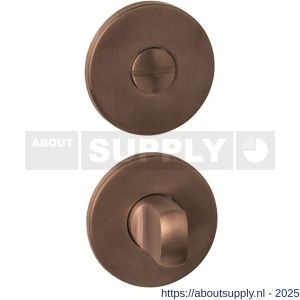 Intersteel Essentials 1020 WC-sluiting verdekt diameter 52x6 mm met stift 6-8 mm PVD brons - S26010987 - afbeelding 1