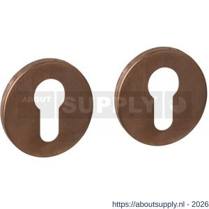 Intersteel Essentials 1020 cilinderrozetten verdekt diameter 52x6 mm PVD brons - S26010982 - afbeelding 1