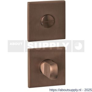Intersteel Essentials 1030 WC-sluiting verdekt 53x53x6 mm met stift 6-8 mm PVD brons - S26011002 - afbeelding 1