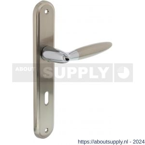Intersteel Living 1682 deurkruk Elen op langschild sleutelgat 72 mm chroom-nikkel mat - Y26004841 - afbeelding 1