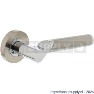 Intersteel Living 1701 gatdeel deurkruk rechts Casper op rond rozet 7 mm nokken chroom-nikkel mat - Y26004936 - afbeelding 1