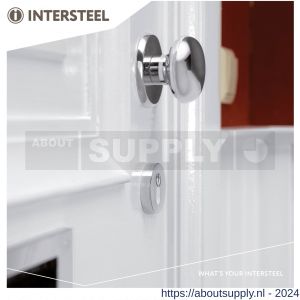 Intersteel Living 3751 SKG3 veiligheids rozet rond met kerntrek beveiliging chroom - Y26007703 - afbeelding 3