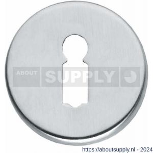 Intersteel Living 3186 sleutelplaatje kunststof verdekt diameter 49x7 mm messing chroom mat - Y26007599 - afbeelding 1