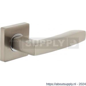 Intersteel Living 1714 deurkruk 1714 Dean op vierkant rozet 7 mm nokken chroom-nikkel mat - Y26005156 - afbeelding 1