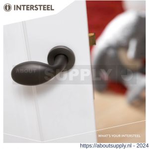 Intersteel Living 0263 knopkruk Druppel op rozet mat zwart - Y26001958 - afbeelding 3