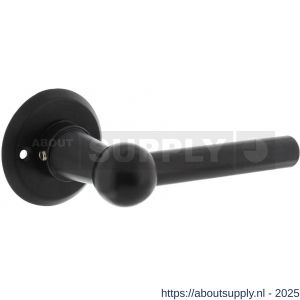 Intersteel 0446 deurkruk L/L bol met rozet diameter 50x5 mm zwart - Y26010242 - afbeelding 1
