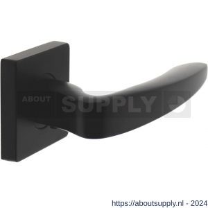Intersteel Living 1711 deurkruk Zeus op vierkant rozet 7 mm nokken mat zwart - Y26006759 - afbeelding 1
