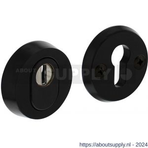 Intersteel Living 3750 SKG3 veiligheids rozet rond diameter 60 mm met kerntrek beveiliging aluminium-zwart - Y26008286 - afbeelding 1