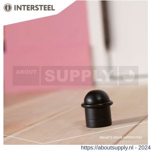 Intersteel Living 4420 deurstop met ring mat zwart - Y26007385 - afbeelding 3