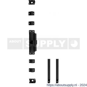 Intersteel Living 5620 set kruk-espagnolet rechts T-recht met stangenset 2x 1245 mm RVS zwart - Y26010124 - afbeelding 1