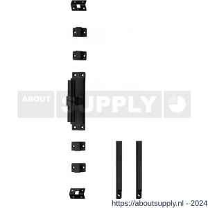 Intersteel Living 5620 set kruk-espagnolet links T-recht met stangenset 2x 1245 mm RVS zwart - Y26010125 - afbeelding 1